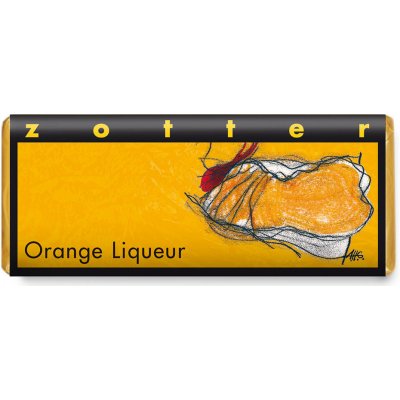 Zotter mléčná čokoláda Pomerančový likér, 70 g