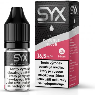SYX NS Coconut Melon 10 ml 16,5 mg – Zboží Mobilmania