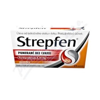 STREPFEN POMERANČ BEZ CUKRU ORM 8,75MG PAS 24