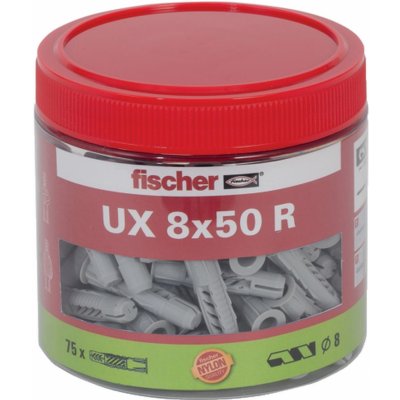 Fischer Univerzální uzlovací hmoždinky UX 8 x 50 R v dóze, 75 ks