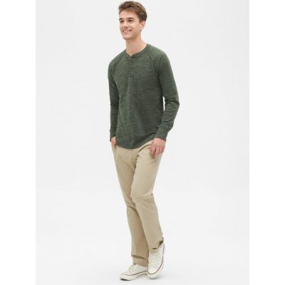 Kalhoty essential khakis in straight fit with GapFlex Béžová – Hledejceny.cz