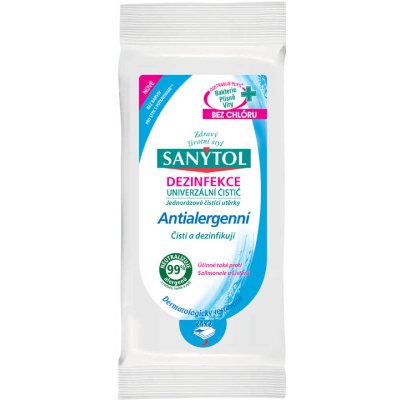 Sanytol univerzální antialergení utěrky s dezinfekcí 36 ks – Zboží Mobilmania