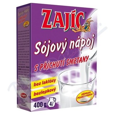 Zajíc nápoj soj.př.SMETANA 400 g