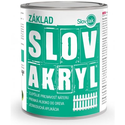 Slovakryl Profi Základ 0,75 kg bílá – Zboží Mobilmania