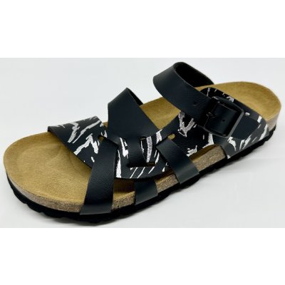 Santé Bio Life Valeria dámské zdravotní pantofle vzor černá – Zboží Dáma