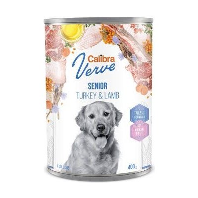 Calibra Verve Calibra Dog Verve konz.GF Senior Turkey&Lamb 400g