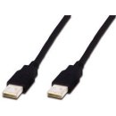 Assmann C0794196 USB 2.0 USB A M (plug)/USB A M (plug), 1m, černý