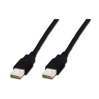 Assmann C0794196 USB 2.0 USB A M (plug)/USB A M (plug), 1m, černý