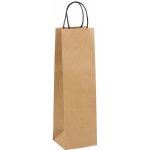 ARGUS Dárková papírová taška na víno (11 x 36 cm) - Hnědá 77370001 – Zboží Živě