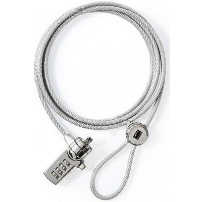 Nedis NBLKD100ME lankový zámek k notebooku na číselný kód 1.8 m – Hledejceny.cz