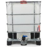 IBC kontejner 600 L repas/vymytý bez UN paleta PE 150/50 mm hrubý závit integrovaný kohout – Sleviste.cz