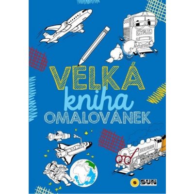 Velká kniha omalovánek - modrá