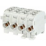 Eleman Svorkovnice rozbočovací HLAK 25//4 C 4L, 152A, 4pól., CU, IP20, šedá, na DIN 1004210 – Sleviste.cz