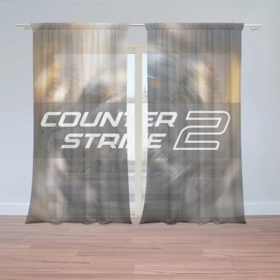 Záclony Counter Strike 2 Voják: 2 ks - 150x250 cm - Sablio – Hledejceny.cz