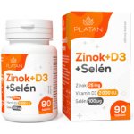 Platan Vitamin Zinok + D3 + Selen 90 tablet – Hledejceny.cz