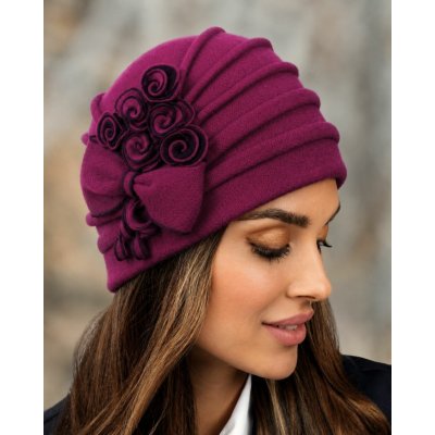 Krumlovanka dámská zimní čepice Woolmark W-0118/549 fuchsie – Hledejceny.cz
