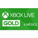 Microsoft Xbox Live Gold členství 6 měsíců