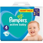 Pampers Active Baby 4 76 ks – Hledejceny.cz