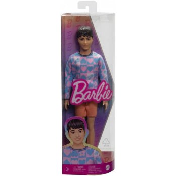 Mattel Barbie Fashionistas Ken s modrým a růžovým svetříkem