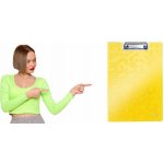 Leitz Wow A4 zavírací deska s klipem žlutá – Sleviste.cz