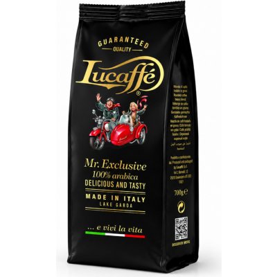 Lucaffé Káva Mr.EXCLUSIVE 100% Arabica zrnková 0,7 kg – Hledejceny.cz