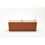 Plastia truhlík samozavlažovací Berberis - terakota + slonová kost 60 cm – Zboží Dáma