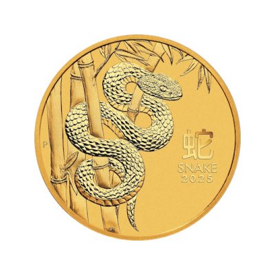 The Perth Mint Lunární série III. Rok hada zlatá mince 2025 2 oz – Zboží Dáma