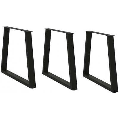 Omaxi 957499 Nohy k jídelnímu stolu ve tvaru V 3 ks černé 70 x 72-73,3 cm ocel – Zboží Mobilmania