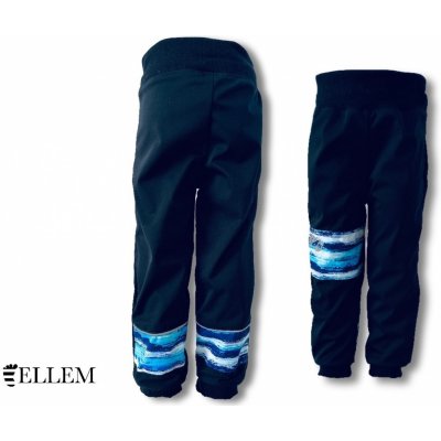 ELLEM Bella jarní softshellové kalhoty pruhy – Zboží Mobilmania