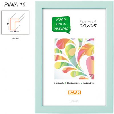 CODEX rám dřevo PINIA 30x40 cm, světle tyrkysový (16) – Hledejceny.cz