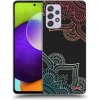 Pouzdro a kryt na mobilní telefon Samsung Picasee silikonové Samsung Galaxy A52 5G Flowers pattern černé