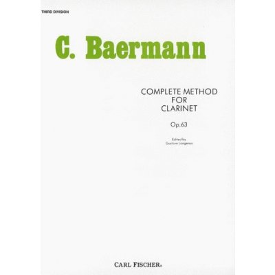 Carl Baermann: Complete Method 3 Op.63 noty na klarinet
