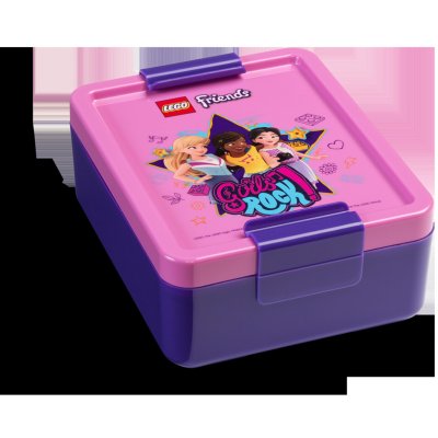 LEGO® storage Friends Girls Rock box na svačinu fialová – Zboží Dáma