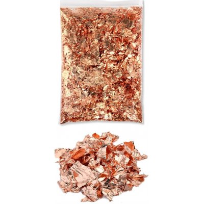 Metalické vločky do pryskyřice v sáčku Barva: Měděná – Zboží Mobilmania