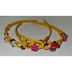 Dívčí čelenka do vlasů - copánek Varianta: Oranžová – Hledejceny.cz