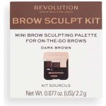 Revolution Sada na úpravu obočí Brow Sculpt Kit Dark 2,2 g – Zbozi.Blesk.cz