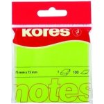 Kores Samolepicí bločky 75x75 / 100 lístků zelená (47077) – Hledejceny.cz