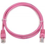 Gembird PP12-2M/RO Patch RJ45, cat. 5e, UTP, 2m, růžový – Zbozi.Blesk.cz