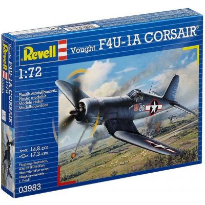 Revell slepovací model Americký stíhací letoun F4U-1D Corsair 1:72 – Zboží Mobilmania