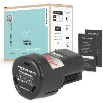 Movano bosch GST 12 V-70 3000 mAh Li-Ion 12V 3000 mAh - neoriginální – Zboží Dáma