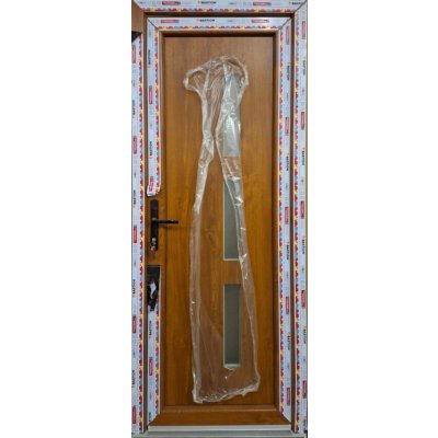 Soft vchodové dveře 2024-46 levé dovnitř Zlatý dub/bílá 80 x 200 cm – Hledejceny.cz