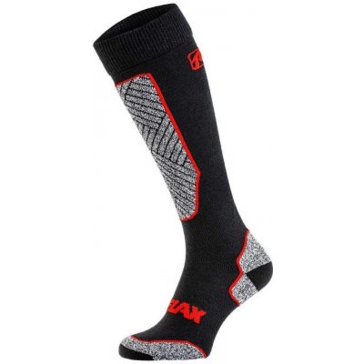 Relax ALPINE Lyžařské ponožky merino RSO31 černá červená