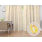 Biante Dekorační závěs TF-074 Kuřátka a kraslice na béžovém 140x170 cm – Hledejceny.cz