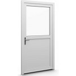 Aluplast jednokřídlové hlavní vchodové dveře antracit/bílá 04 Pravé 85 x 200 cm – Hledejceny.cz