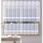 Záclona žakárová Emily vitrážka bílá š.110cm - šití a úprava boků Emily 110 – Zboží Mobilmania