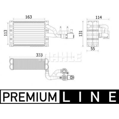 MAHLE Výparník klimatizace MAO AE 162 000P – Zboží Mobilmania