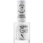 Rimmel London Super Gel French Manicure lak na nehty 090 Porcelain 12 ml – Zboží Mobilmania
