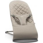 Babybjörn Lehátko BLISS Sand Grey Woven, tmavě šedá konstrukce – Zboží Dáma