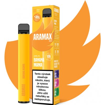 Aramax Bar 700 Banana Mama 20 mg 700 potáhnutí 1 ks – Zboží Mobilmania