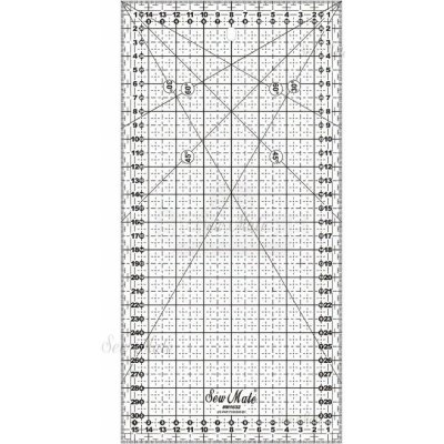 Donwei Rastrové pravítko na patchwork, látky DONWEI M1632 BK, černý popis, 16x32cm – Hledejceny.cz